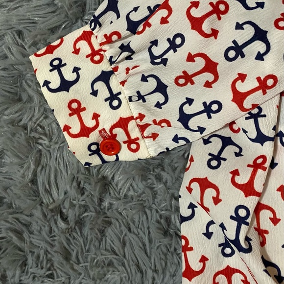 HOST PICK 🌟 Vintage one of a kind handmade anchor dress - Picture 2 of 12